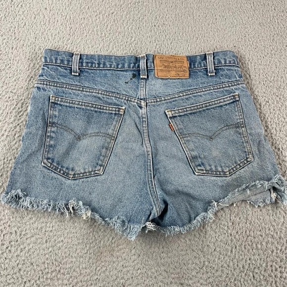 Levi's Pants - VTG 90s Levi's Womens Jean Shorts fit 34 Orange Tab Jorts Cutoff Distressed Y2k